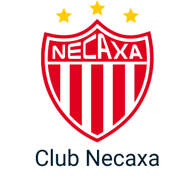 The Club Necaxa logo as FSI club partners. Internships available until July 2025